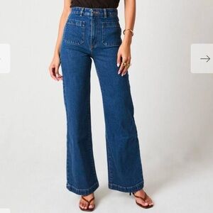 Rollas Sailor Jean Long - Eco Ruby Blue